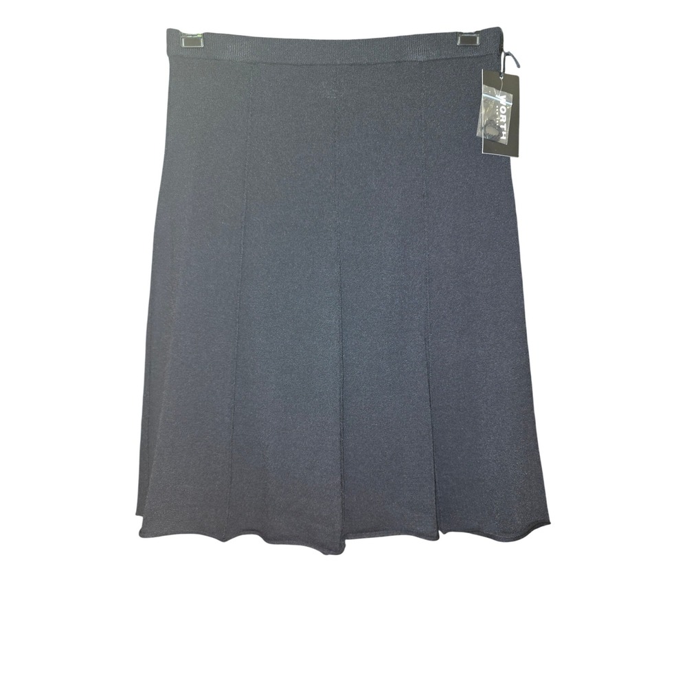 Worth New York Black Knit A-Line Skirt Small NWT Professional Elegant - Picture 4 of 6